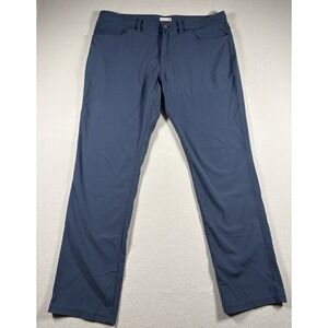 TASC Pants Mens 36x30 Blue Tailored Bamboo Performance 5-Pocket Stretch Golf